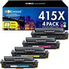 GPC Image 415X Con Chip Toner Compatibile per HP 415X 415A 4-Pack | per HP Color LaserJet Pro MFP M479dw M479dn M479 M454dw M454dn W2030X W2031X W2032X W2033X W2030A