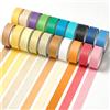 ZOVRIXIA 20 Rotoli di Washi Tape, 15mm x 5m Nastro Adesivo Colorato Scrivibile | 20 Rotoli di Washi Tape, 15mm x 5m Nastro Adesivo Colorato Scrivibile