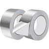 SUPAWAY 2 Rotoli di Nastro Adesivo in Alluminio 50 mm x 50 m Nastro Termoresistente Argentato per Sigillare, Isolare e Riparare