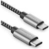 deleyCON 1,5m Cavo Adattatore USB-C a Micro USB - Cavo di Ricarica e Dati - per Telefono Smartphone Tablet Fotocamera Caricatore Notebook ecc. - Nero