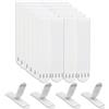 flintronic Strisce Adesive, 12 paia (24 Strisce) Appendi Quadri Adesive, con Gancio Resistente all'Acqua, per Appendere Posters, Foto, Disegni, Documenti(19 * 70mm)