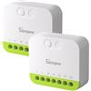 SONOFF Mini Duo - Interruttore intelligente Zigbee a 2 canali Zigbee 3.0, carico totale 16 A, controllo remoto tramite hub Zigbee, conduttore neutro necessario, compatibile con Alexa/Google