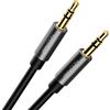 deleyCON 3,0m Cavo Jack Audio Stereo AUX 3,5mm Cavo Audio Connettori Metallo Smartphone Tablet Cuffie HiFi Ricevitore (Extra Sottile & Flessibile)