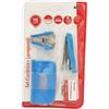 GUTE LINES Perforatore a Pinza, Mini Levapunti, Spillatrice Ufficio 1000 Punti Metallici da 10# Perfetta da Utilizzare a Casa, in Ufficio e a Scuola (4, COLORATO, 6MM)