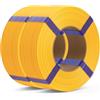 DEEPLEE Filamento PLA Basic 1.75mm Giallo Caldo 2 kg (2×1 kg) Senza Bobina | PLA Basic 1.75mm ±0.02mm, Giallo Caldo 2 kg (2×1 kg). Confezione eco senza bobina, stampa precisa e liscia per FDM.