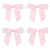 jijAcraft Rosa Piccole Fiocchi Autoadesivi: Fiocchi Decorativi con Filo per Matrimonio 9×8,5cm Fiocco Pronto Regalo Comunione 24 Fiocchi in Raso per Artigianato Rami Albero di Natale