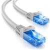 deleyCON 20m CAT.6 Ethernet Gigabit Cavo di Rete LAN RJ45 Cavo Patch CAT6 Compatibile CAT.5 CAT.5e CAT.6a Cat.7 - Grigio