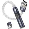 Yinyoo KBEAR - Adattatore audio da USB C a amplificatore per cuffie DAC da 3,5 mm, colore: blu navy