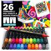Zenacolor - 26 Pennarelli per Tessuti Resistenti ai Lavaggi - Doppia Fine | Colori Atossici · Indelebili · Magliette, Borse in Tela e Altri Capi in Stoffa · Permanenti · Bambini e Adulti