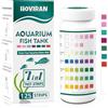 HOVIRAN Strisce reattive per acquari 7 in 1, 125 strisce reattive per acquari per acqua dolce e salata, kit per test dell'acqua per acquari