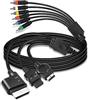 XMSJSIY PS2 PS3 Componente RCA AV HDTV Cavo compatibile con Xbox 360 / WII RCA YPbPr Audio Video Adattatore Cavo Convertitore a HDTV EDTV 3 in 1-1.8M