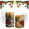 panemy Stampi per candele in silicone Natale, panemy Set di 2 pezzi per fare candele fai da te, Regali di Natale, Stampo in silicone natalizio adatto per la produzione di sapone, candele, ornamenti in gesso