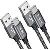 NIBIKIA Cavo USB C [3metri 2Pezzi] 3.1A Cavo ricarica rapida type c per iphone | 3.1A Cavo USB Type-C Ricarica Rapida Nylon Cavo Tipo C per iPhone 16/15/Pro/Plus/Pro Max,Galaxy S24/S23+/Ultra/S22,iPad Pro