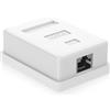 VCELINK Presa di Rete CAT6 Schermata RJ45 Femmina 1Gbps, Montaggio 1 Presa | Presa keystone CAT6 schermata con contatto RJ45 femmina IEC 60603-7: velocità Gigabit fino a 1000 Mbps su rete LAN cablata.
