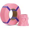 DEEPLEE Filamento PLA Basic 1.75 mm, Confezione Senza Bobina Zero Sprechi, Rosa 1 kg, Precisione ±0.02 mm, Avvolgimento Anti Groviglio per Stampanti 3D FDM