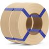 DEEPLEE Filamento PLA Basic 1.75mm, Beige 2 kg (2×1 kg), Eco Senza Bobina | PLA Basic 1.75mm ±0.02mm, Beige 2 kg (2×1 kg). Confezione eco senza bobina, stampa precisa e liscia per FDM.