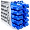 deleyCON 2m Set cavi di rete CAT6 U-UTP RJ45, 10 Pezzi - Grigio | Cavo LAN CAT-6, cavo patch, cavo Ethernet per DSL, switch, router, modem, ripetitore e pannello di permutazione