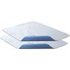 Bedecor Traverse Letto Anziani Lavabili 86x132 cm - Set di 2, Traversa Impermeabile Assorbente 4 Strati, Telo Impermeabile Letto Singolo e Matrimoniale, Traversine Neonato Fasciatoio, Blu