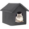 EUGAD Cuccia per Gatti, Casetta per Gatti Con Cuscino Rimovibile | 45x40x45cm, per Cani di Piccola Taglia, Resistente all'inverno, utilizzare come Cuccia Avvolgente,Casetta Aper Dormire