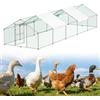 UISEBRT Pollaio per piccoli animali, recinto con tetto in polietilene, per pollame, conigli, piccoli animali domestici, cani (3 x 10 x 2 m)