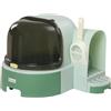 PawHut Lettiera per Gatto Chiusa con Coperchio 52x60x42cm Verde | Vassoio Estraibile, Copertura Apribile, Paletta Inclusa