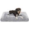 Feandrea Cuccia per Cani, Tappetino per Animali di Peluche Morbida, 80 x 50 cm, Imbottitura Soffice, Lavabile in Lavatrice, Cuscino per Cani Multiuso, Grigio Ombré PGW201G01