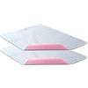 Bedecor Traverse Letto Anziani Lavabili 86x132 cm - Set di 2, Traversa Impermeabile Assorbente 4 Strati, Telo Impermeabile Letto Singolo e Matrimoniale, Traversine Neonato Fasciatoio, Rosa