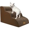 Nepfaivy Scala per Cani di Piccola Taglia - Gradini per Cani e Gatti, Rampa per Cani con Coperchio Rimovibile, 3 Passi, 60x40x40cm