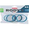 Zolux ZO-206033-4 Anelli connettore per Tubo Rody Colore Blu Misura ø 6 cm per roditori