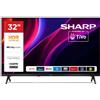 SHARP 32HE2245E 32" SMART TV LED HD TIVO OS TV SAT AUDIO DOLBY BLACK IT