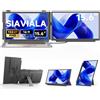 siaviala Monitor portatile 15,6 Triplo Schermo PC Portatile 1080P FHD Schermo