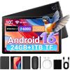 Gleeso Tablet｜Android 16 Tablet 10 Pollici ｜Tablet con Tastiera 24GB 64GB/1TB TF