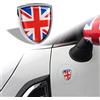 Fouring Adesivo per carrozzeria auto Union Jack bandiera britannica distintivo per Cooper -bandiera rossa (bandiera rossa)
