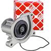 febi bilstein 33161 pompa acqua con guarnizione, 1 unità | Compatibile con: AUDI A1, A1 Sportback, A3, A3 Cabriolet, A3 Sportback, SEAT ALTEA, ALTEA XL, LEON, TOLEDO III, TOLEDO IV