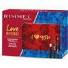 Rimmel London Kit Regalo Donna Love Message, Pochette Medium Red con Provocalips Rossetto Liquido 500 Kiss the town red e Matita Labbra Lasting Finish 505 Red Dynamite
