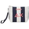 SUN68 Pochette W36219 Rigata Col. 0731 Blu/Bianco