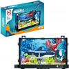 ITIMPORT ACQUARIO Squalo Granchio SET DI BLOCCO CON PESCI Mondo sottomarino LED