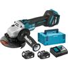 Makita Smerigliatrice + 2 Batterie 5Ah + caricabatterie Makita DGA513RTJ - DGA 513RTJ IL MIOFERRAMENTA Eâ€™ UN RIVEND