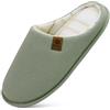 ONCAI Pantofole da Uomo Invernali Ciabatte da Casa con Memory Foam Calde Pelliccia Sintetica Cotone Scarpe Accogliente Antiscivolo Suola EU Dimensione 40-49