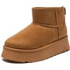 JOMIX Stivali da Donna Invernali Bassi Stivaletti Imbottiti con Pelliccia Sintetica Calda e Comodi MD9767