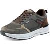 LEOSS ORIGINAL Scarpe da Ginnastica Uomo Sneaker con Lacci Scarpe da Città Scarpe da Escursionismo Casual Scarpe da Walking in Pelle Sportive