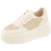 JOMIX Scarpe da Ginnastica Donna Comode Casual Sneaker Suola Spessa Sportive Eleganti Glitterati Camminata con Strass