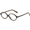LJCZKA Retrò Occhiali Anti Luce Blu Ovale Donna,Rotondi Piccoli Occhiali Filtro Luce Blu Occhiali Con Lenti Trasparenti Antiriflesso per Gaming Reading Computer