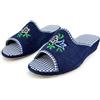 JOMIX Ciabatte Donna Spugna Aperte Davanti Pantofole da Casa Estive Morbide Zeppa Leggera e Suola Antiscivolo Comfort