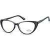 Generico Occhiali da Lettura Unisex, Montatura Cat Eye in Acetato, Lenti Asferiche +1.50, Design Classico, Rosa/Nero/Tartaruga, Larghezza Lenti 51mm