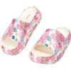 JOMIX Ciabatte Donna Estive con Zeppa Pantofole Fascia Larga in EVA con Stampa Floreale Sandali Plateau Leggeri e Antiscivolo per Casa Mare e Piscina