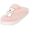 JOMIX Pantofole Donna Invernali in Peluche con Orso Calde Antiscivolo | Ciabatte da Casa Comode, Morbide e Leggere, Suola Resistente All'usura, Uso Interno ed Esterno