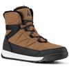 Mishansha Stivali da Neve Donna Fodera Calda Pelliccia Stivaletti Outdoor Trekking Antiscivolo Invernali Scarpe Marronescuro 42 EU