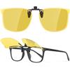 Nlieanuc Clip Occhiali da Sole Polarizzati - Flip Up Lenti da Sole per Occhiali da Vista Sovraocchiali Uomo Donna Protezione UV400