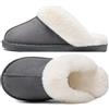 Donpapa Pantofole Donna Uomo Invernali Peluche da Casa in Effetto Camoscio | Ciabatte Invernali Calde Casa, Morbide & Comode Slippers, Antiscivolo, Interno e Esterno